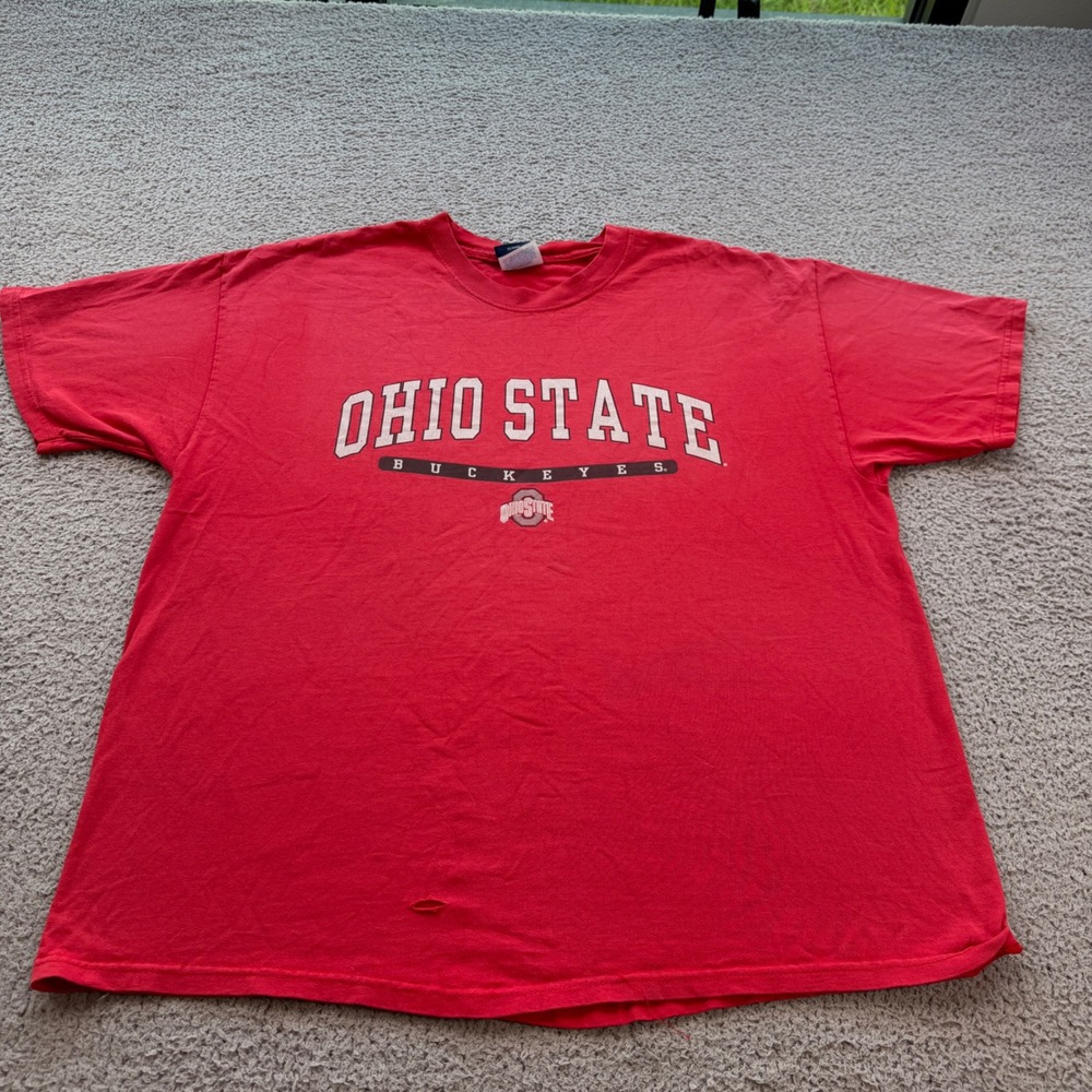 AS Sports Ohio State Buckeyes T-Shirt Mens XL Red Short Sleeve NCAA Football